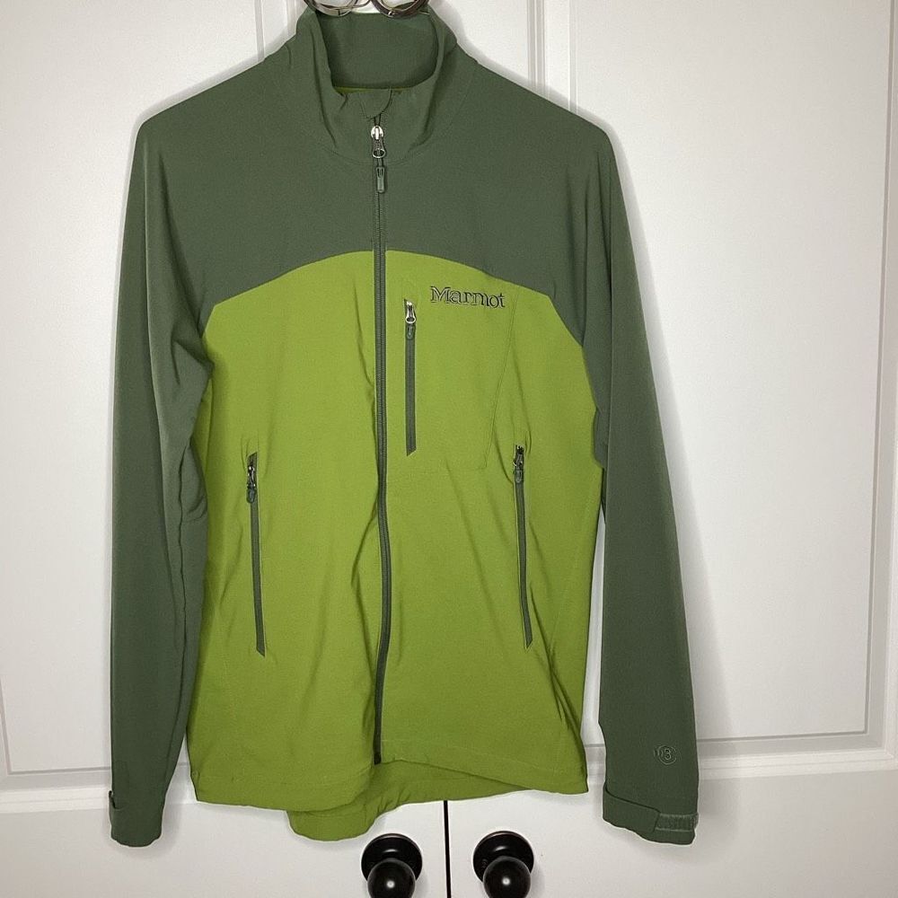 Mens Marmot‎ Full zip Soft Shell jacket Medium green